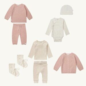 NWT - Winter organic wardrobe for baby girl 0-6 months​​
